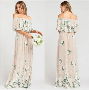 Show Me Your Mumu Hacienda Maxi Ruffle Top Dress in Bouquet Toss Size Medium